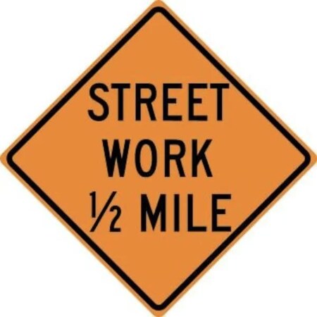 Accuform RIGID CONSTRUCT ION SIGN STREET WORK FRK372DP